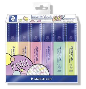 Staedtler Highlighter Pens Textsurfer Pastel/Vintage asortiman (6)